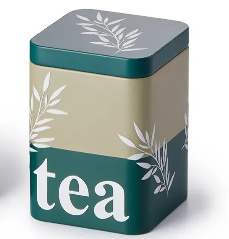 BOITE A THE TEA GRIS