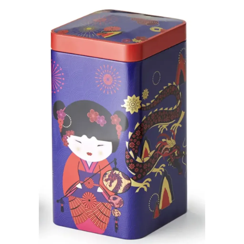 BOITE A THE LITTLE GEISHA MAUVE