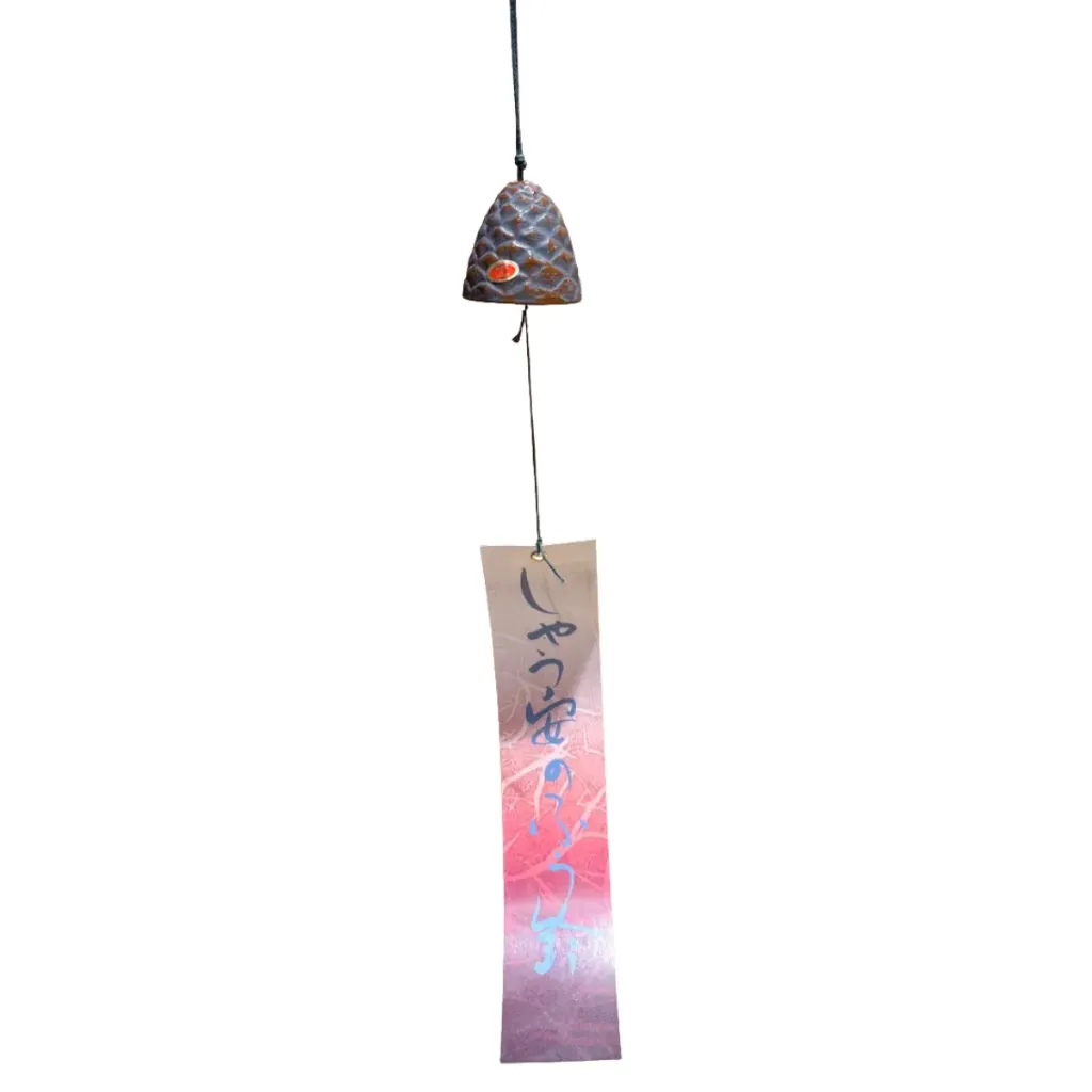 [JIK-CLOCH-PIN1] CLOCHETTE FONTE (Pomme de pin brun)