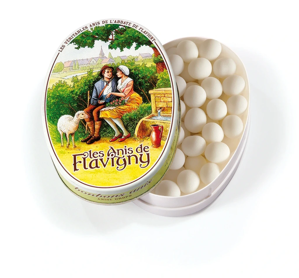 [FV-01-AN] BOITE OVALE 50g - FLAVIGNY (Anis)
