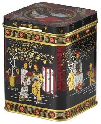 BOITE À THÉ CARRÉE BLACK JAP 200gr