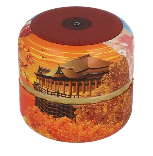 [ZJ-BT-TEM] BOITE A THE RONDE KYOTO TEMPLES