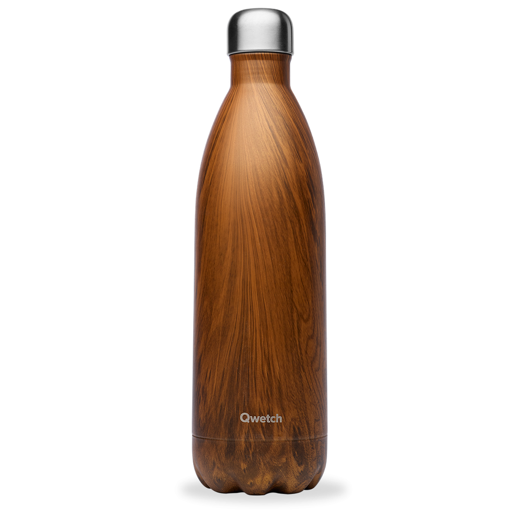 [QW-1000-03] BOUTEILLE ISOTHERME MOTIFS 1L (Wood)