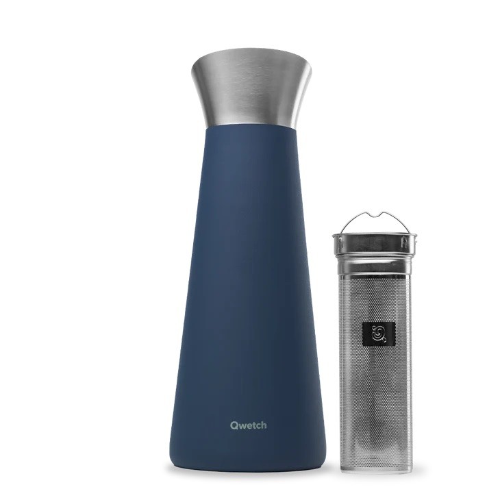 [QW-CARAF-01] CARAFE ISOTHERME UNIE 1L (Granite bleu)